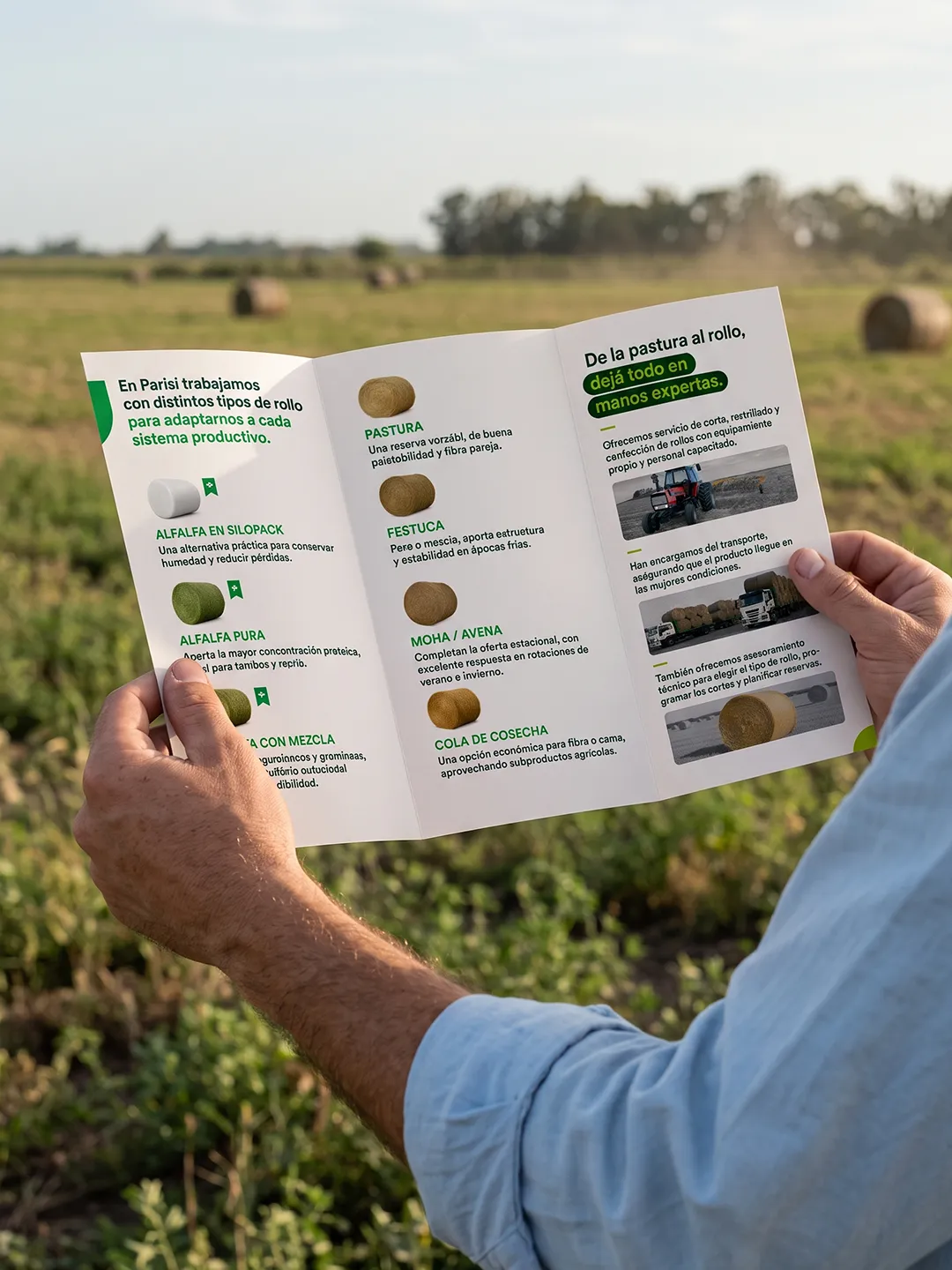 Parisi: folleto de pasturas