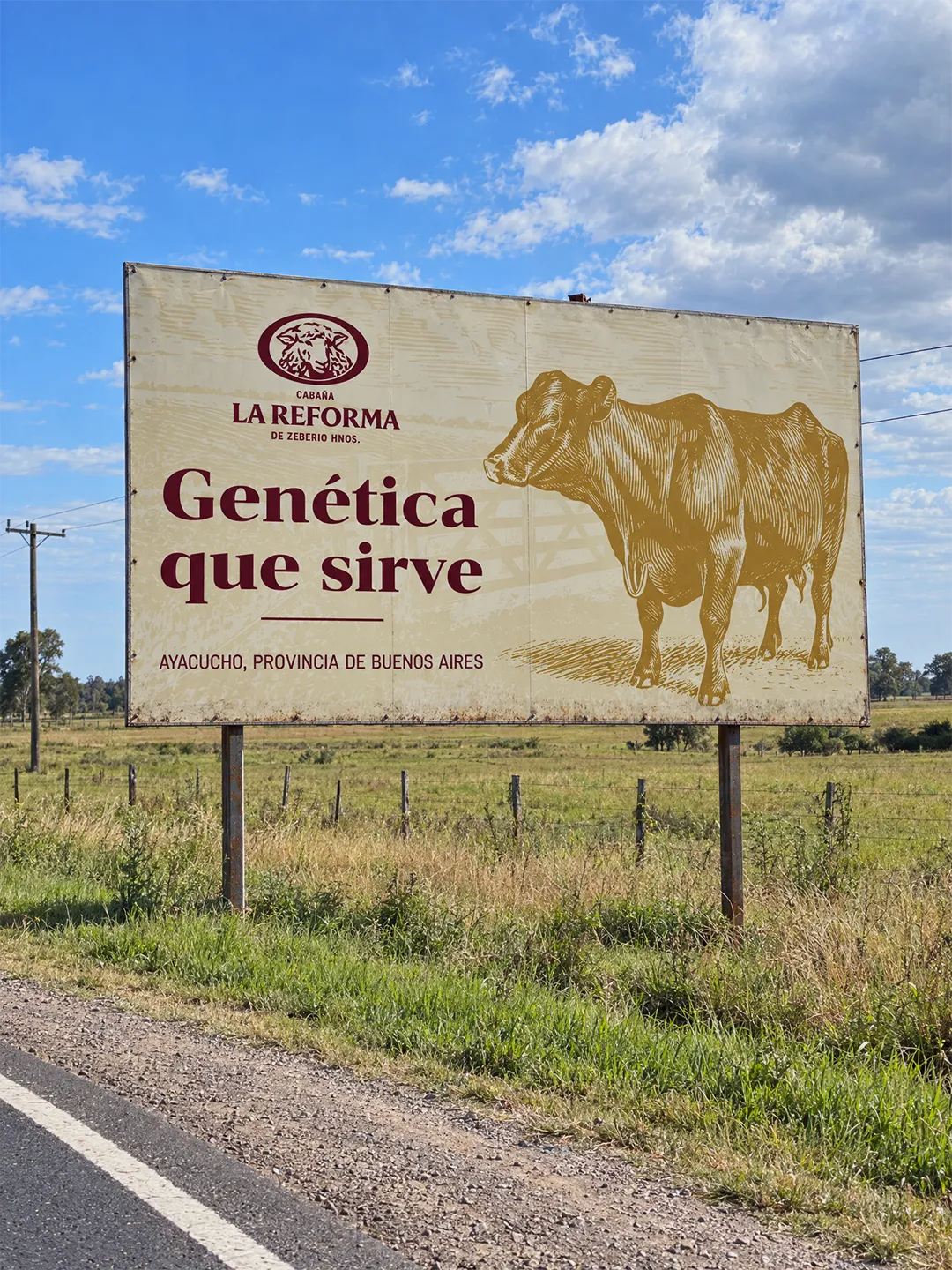 La Reforma: cartel en la ruta