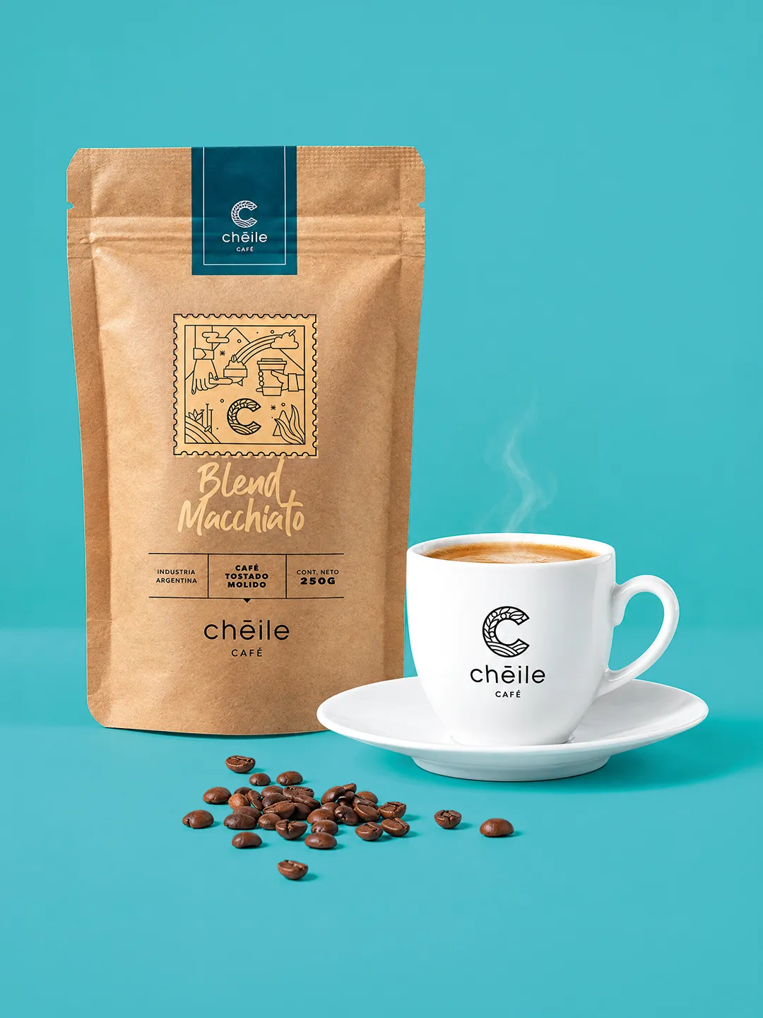 Chéile: packaging de café