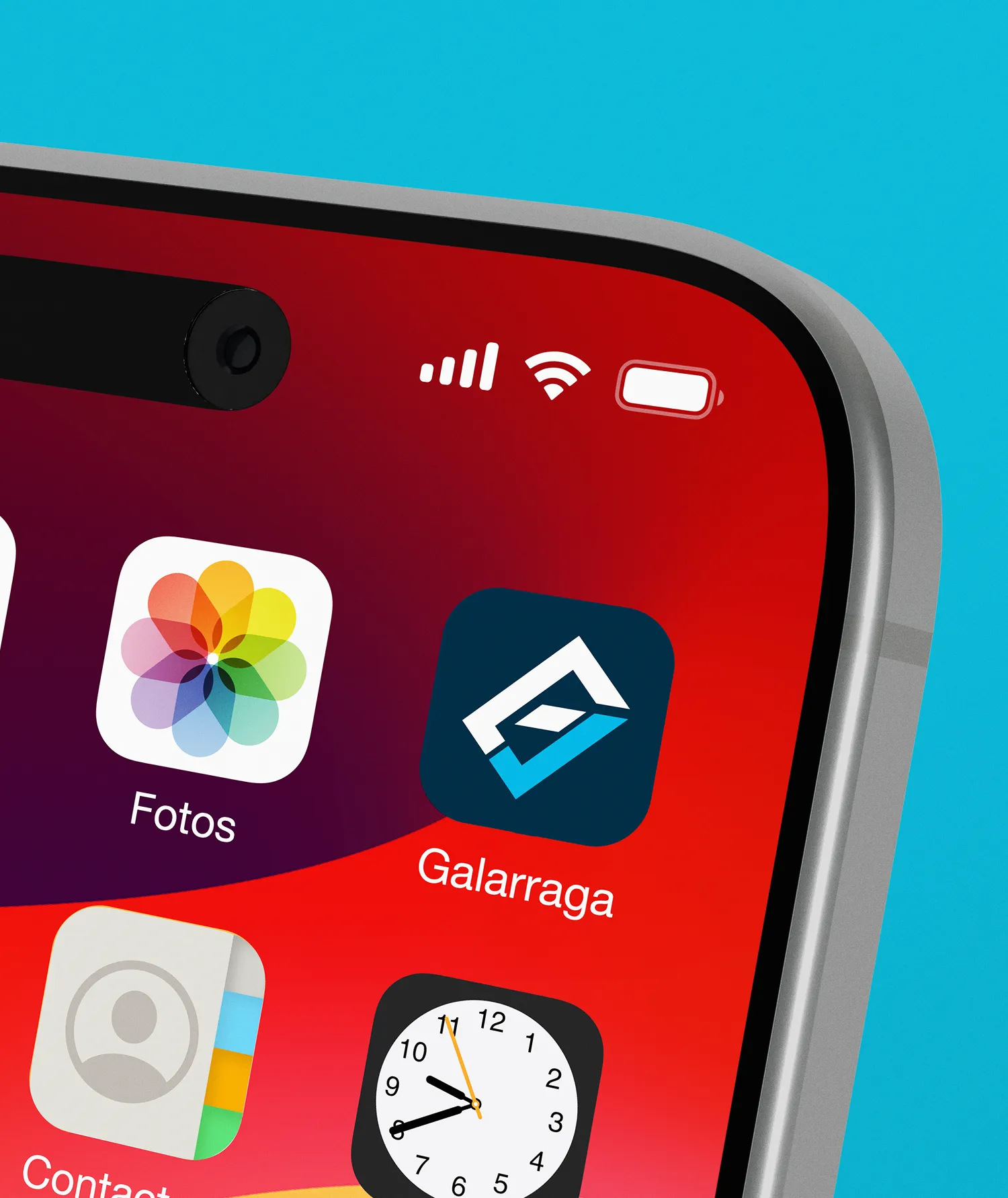Ícono de la app en la pantalla del teléfono