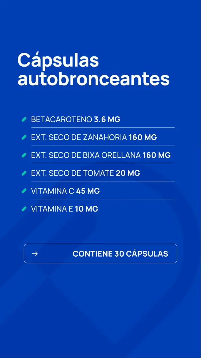 Pieza de feed de Farmaexpert: cápsulas autobronceantes
