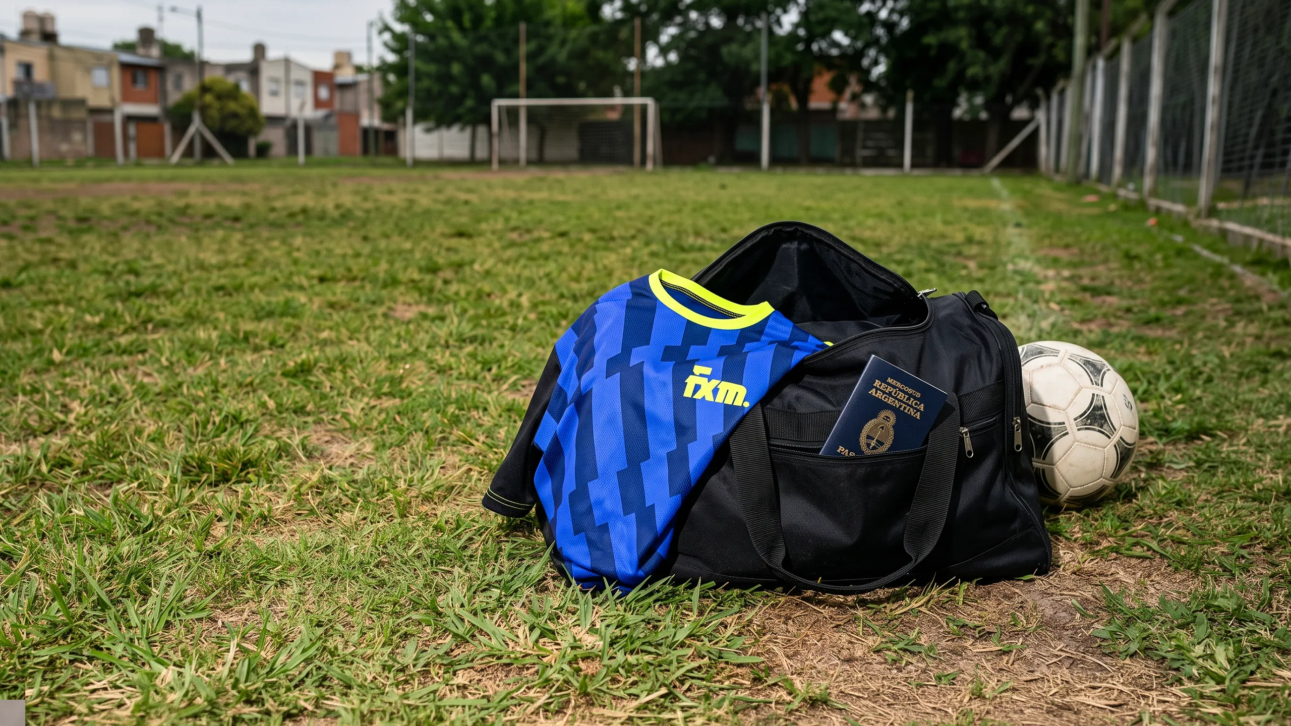 Jugadores de Fulbo Por El Mundo en la cancha