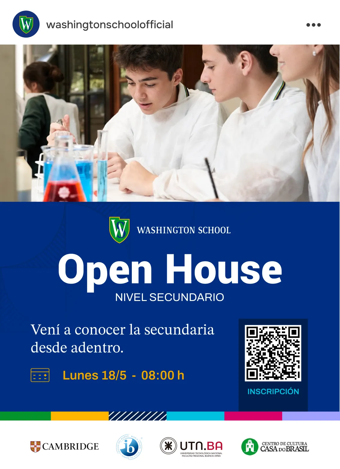 Posteo de Washington School