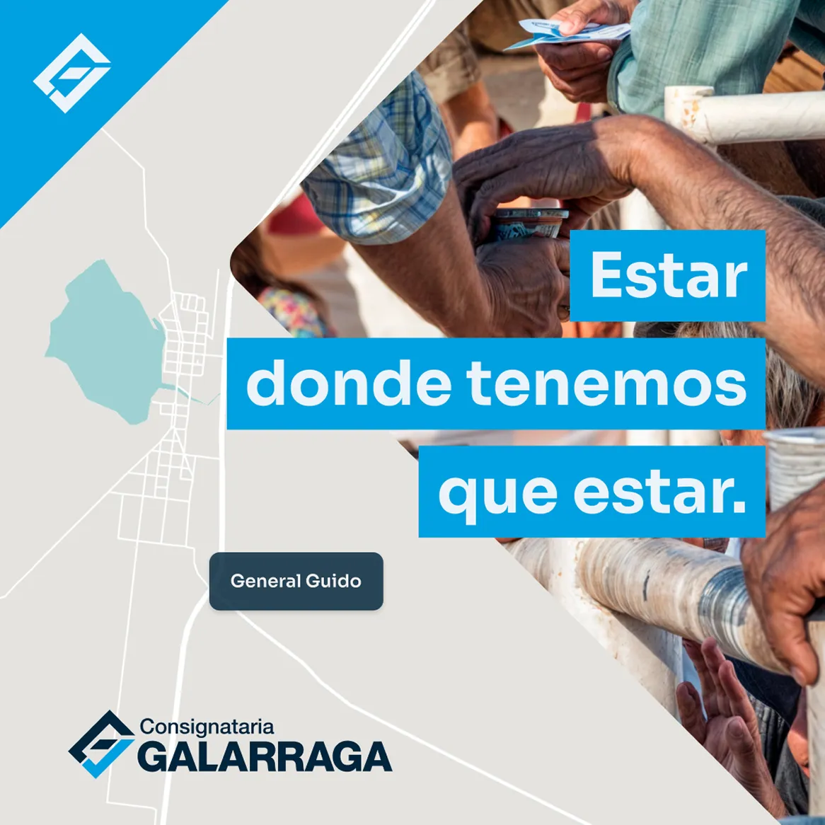 Pieza de campaña: estar donde tenemos que estar, General Guido