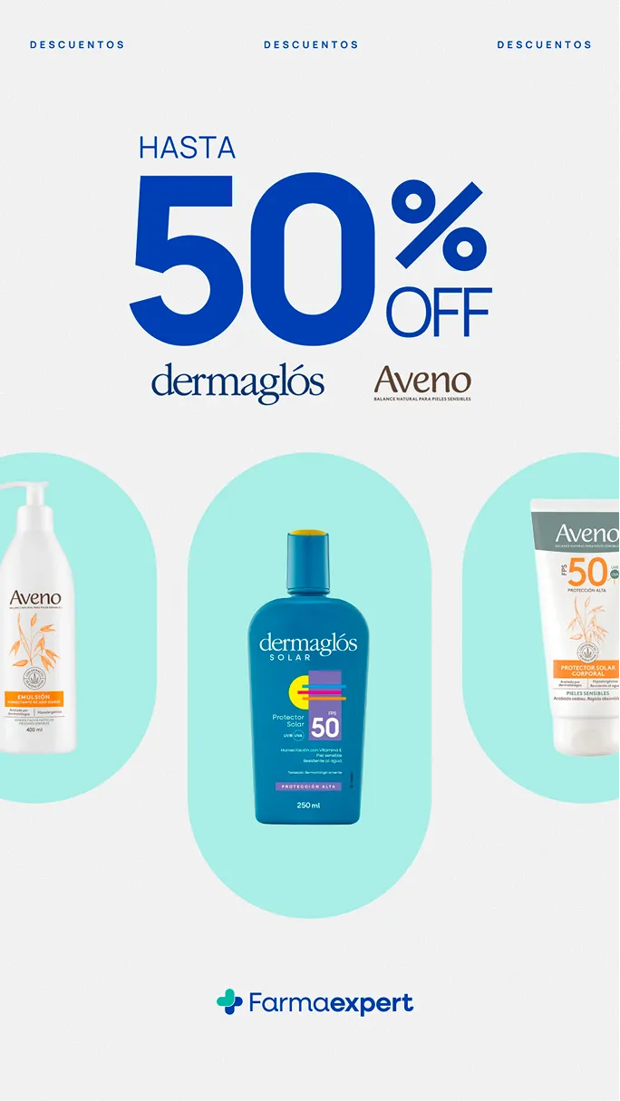 Pieza de feed de Farmaexpert: hasta 50 % en solares